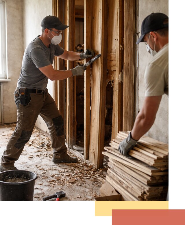 Демонтаж деревянных перегородок в Санкт-Петербурге быстро и аккуратно