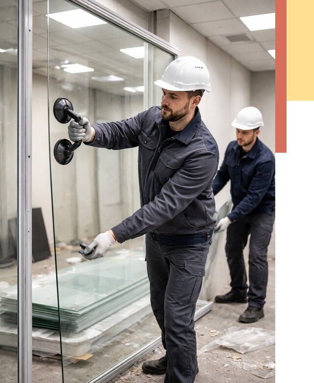 Демонтаж стеклянных перегородок в Санкт-Петербурге от 3401 руб. — быстро и недорого | ОТДЕЛОЧНИК-Снк