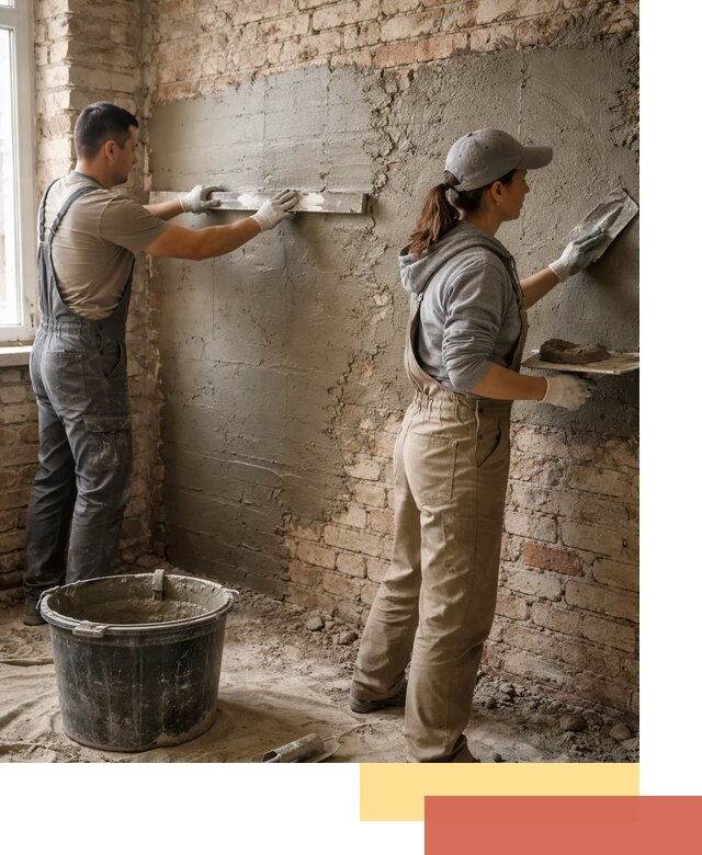 Штукатурка кирпичных стен в Санкт-Петербурге — качественно и надежно