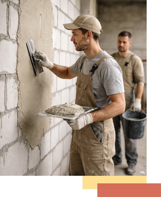 Штукатурка стен из газобетона в Санкт-Петербурге под ключ