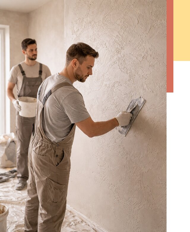 Фактурная штукатурка стен в Санкт-Петербурге от 4464 руб./м² — заказать под ключ | ОТДЕЛОЧНИК-Снк