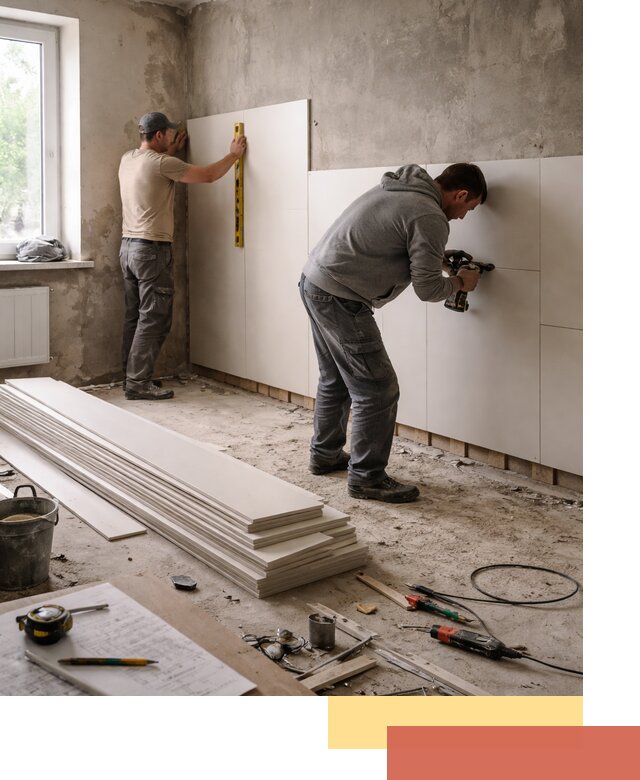 Монтаж ПВХ панелей на стены в Санкт-Петербурге качественно и быстро