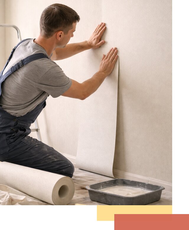 Поклейка флизелиновых обоев в Санкт-Петербурге качественно и быстро