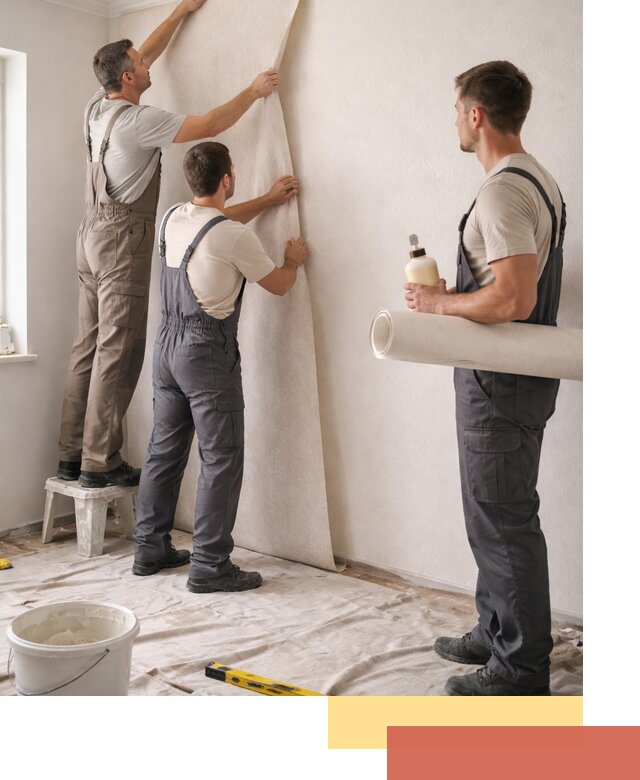 Оклейка стен обоями в Санкт-Петербурге — качественно и профессионально