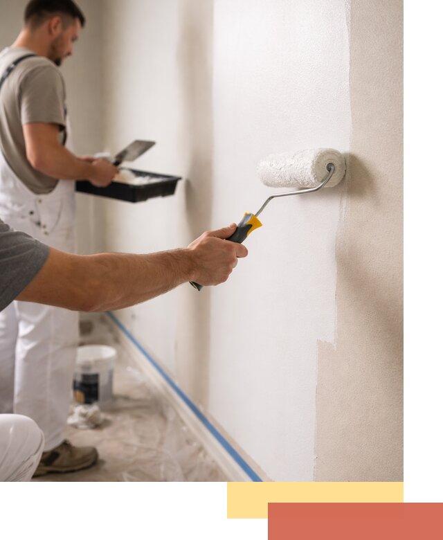 Покраска стен акриловой краской профессионально в Санкт-Петербурге