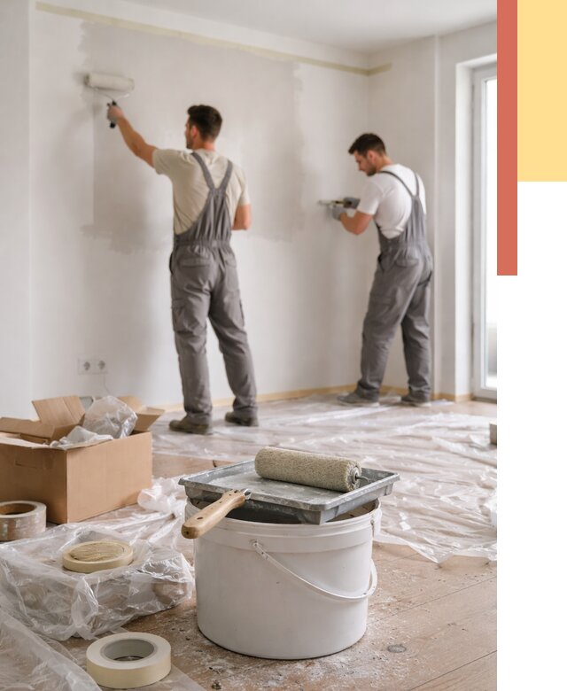 Покраска стен в квартире в Санкт-Петербурге от 2657 руб/м2 — быстро и недорого | ОТДЕЛОЧНИК-Снк