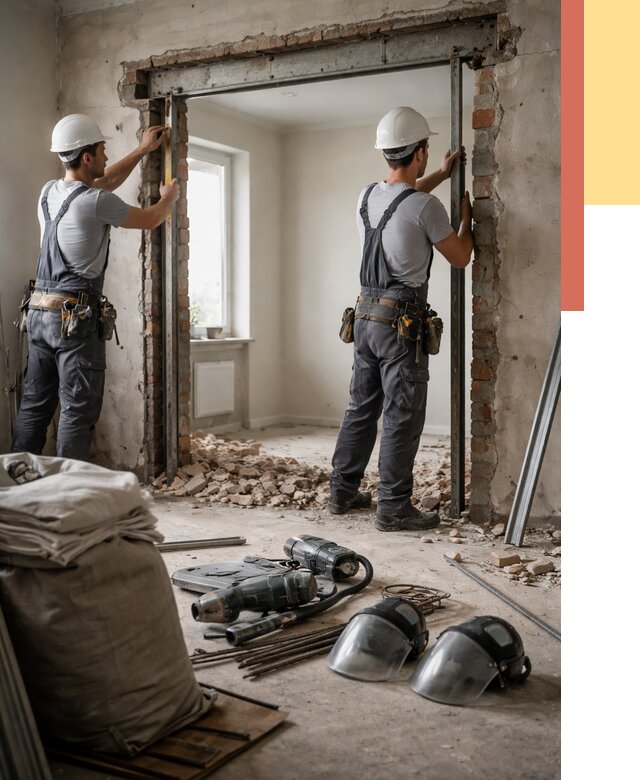 Расширение дверного проема в Санкт-Петербурге от 13285 руб. под ключ | ОТДЕЛОЧНИК-Снк