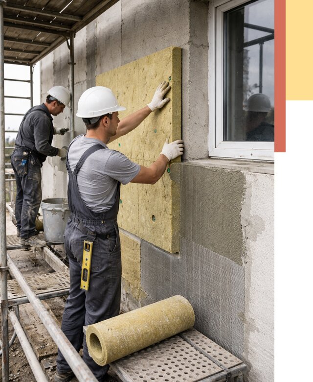 Утепление стен в Санкт-Петербурге от 4570 руб. под ключ — быстро и недорого | ОТДЕЛОЧНИК-Снк