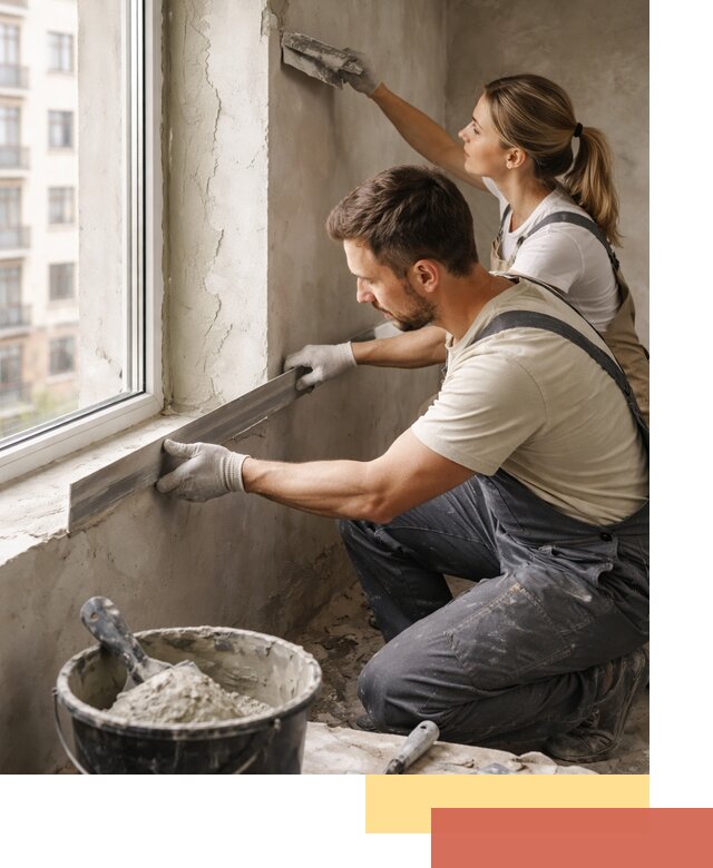 Штукатурка откосов дверей и окон профессионально в Санкт-Петербурге