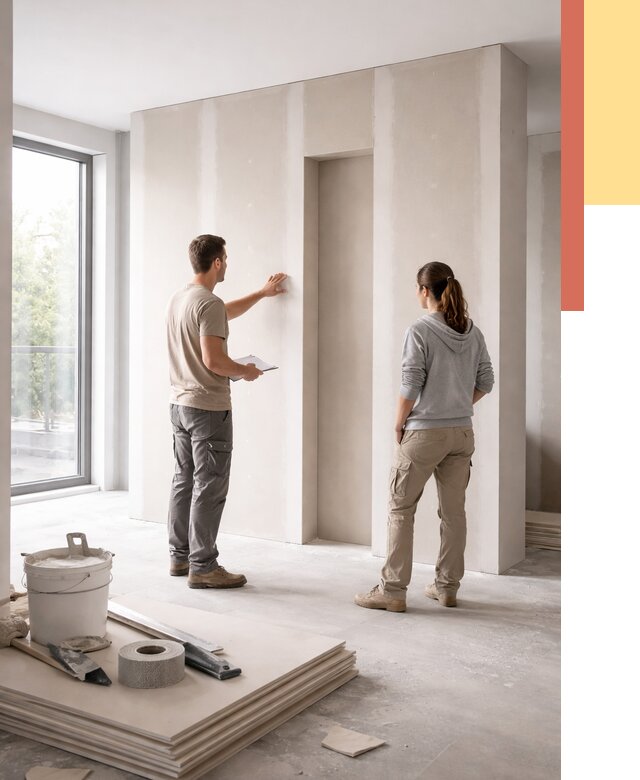 Зонирующая перегородка из гипсокартона в Санкт-Петербурге от 2976 руб. под ключ | ОТДЕЛОЧНИК-Снк