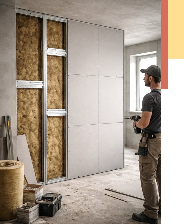 Усиленная перегородка под навеску в Санкт-Петербурге от 13604 руб. — монтаж под ключ | ОТДЕЛОЧНИК-Снк