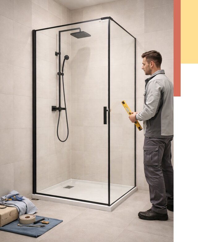 Стеклянные перегородки для душа в Санкт-Петербурге от 13285 руб. | Монтаж под ключ — ОТДЕЛОЧНИК-Снк