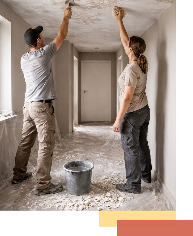 Удаление побелки с потолка в Санкт-Петербурге — быстро и аккуратно