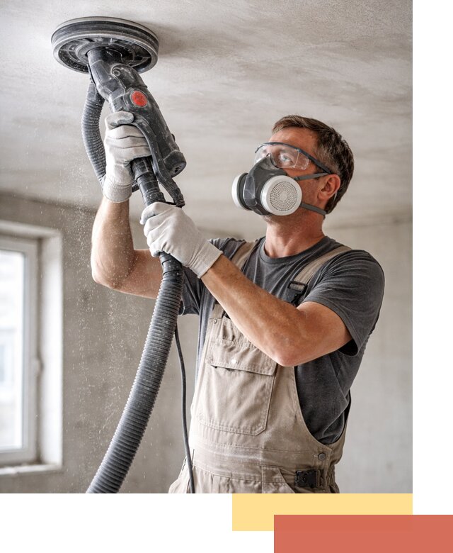 Шлифовка потолка в Санкт-Петербурге — качественная подготовка под отделку