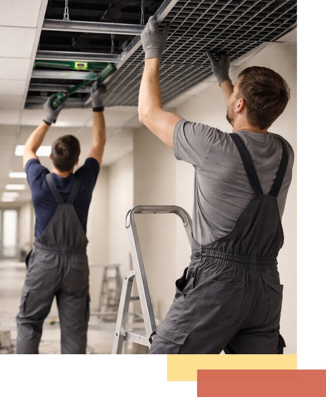 Монтаж потолка Грильято в Санкт-Петербурге: установка под ключ качественно