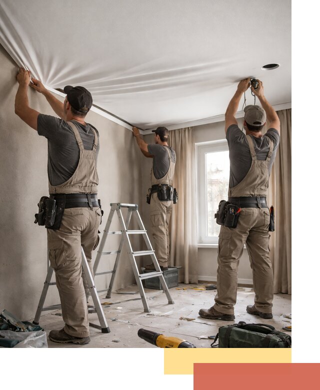 Монтаж матового натяжного потолка в Санкт-Петербурге качественно и быстро