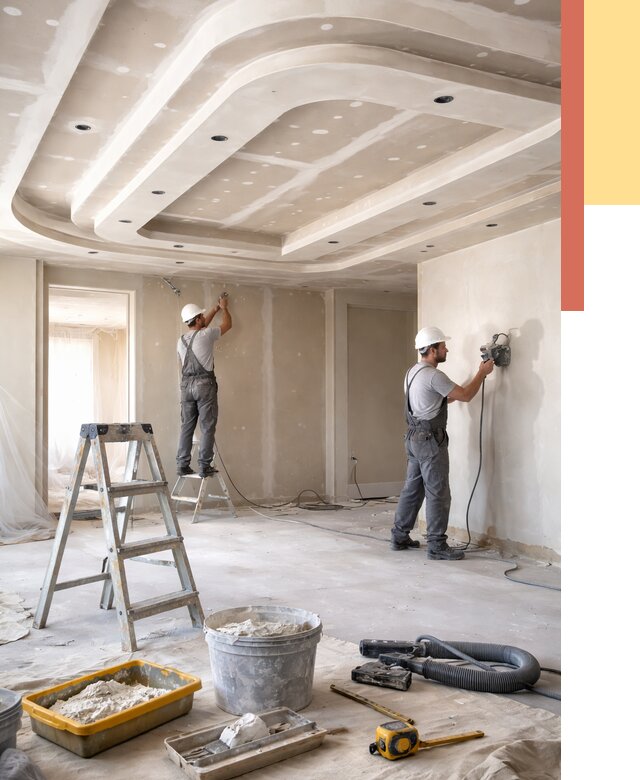 Многоуровневый потолок из гипсокартона в Санкт-Петербурге от 797 руб. под ключ | ОТДЕЛОЧНИК-Снк