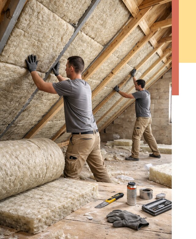 Утепление потолка минватой в Санкт-Петербурге от 1541 руб. — быстро и недорого | ОТДЕЛОЧНИК-Снк