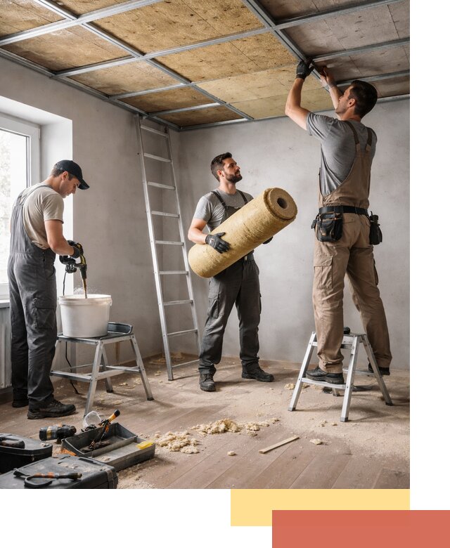 Шумоизоляция потолка в Санкт-Петербурге: профессиональный монтаж и отделка